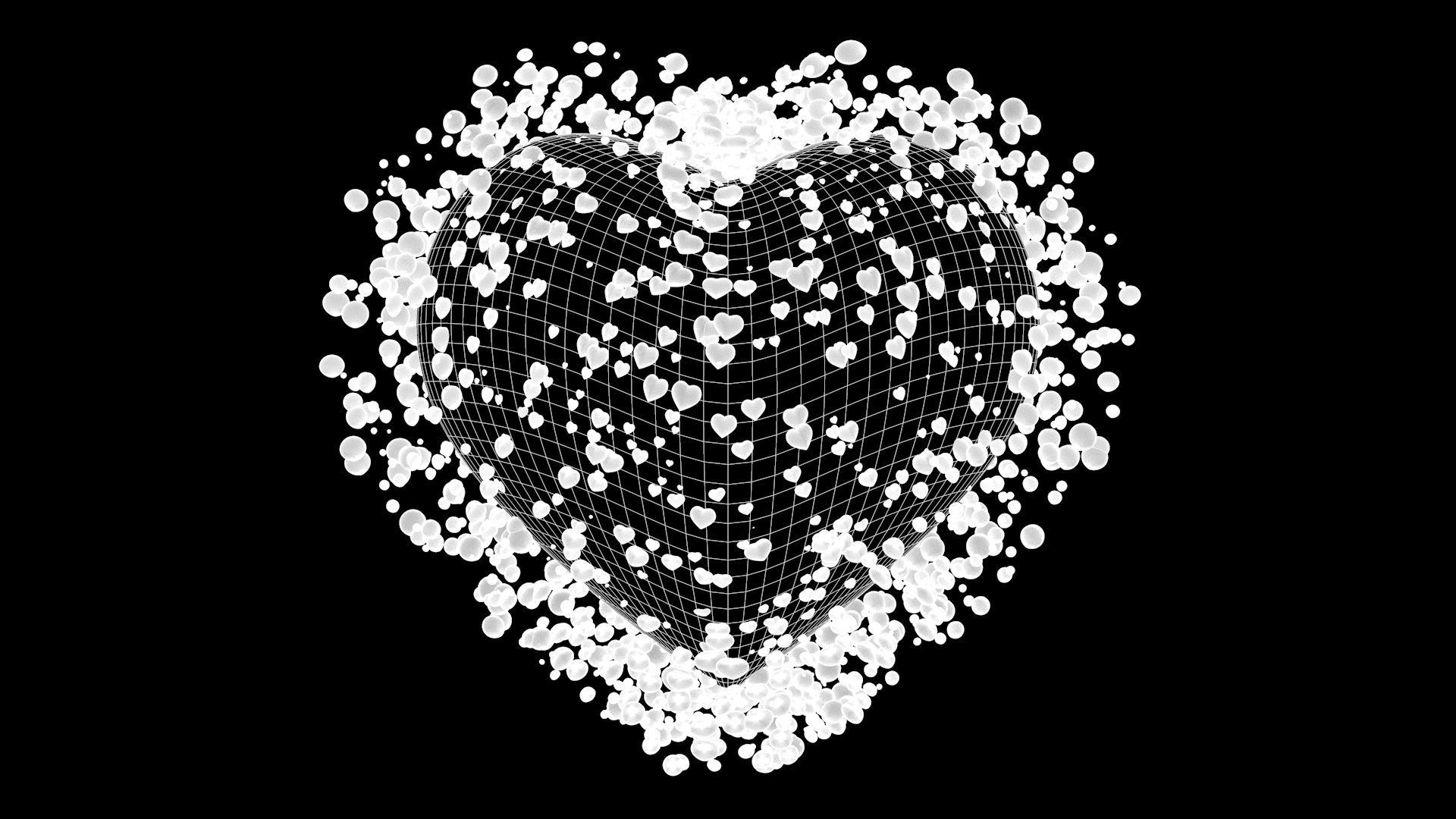 Lovely Hearts 3D model_6