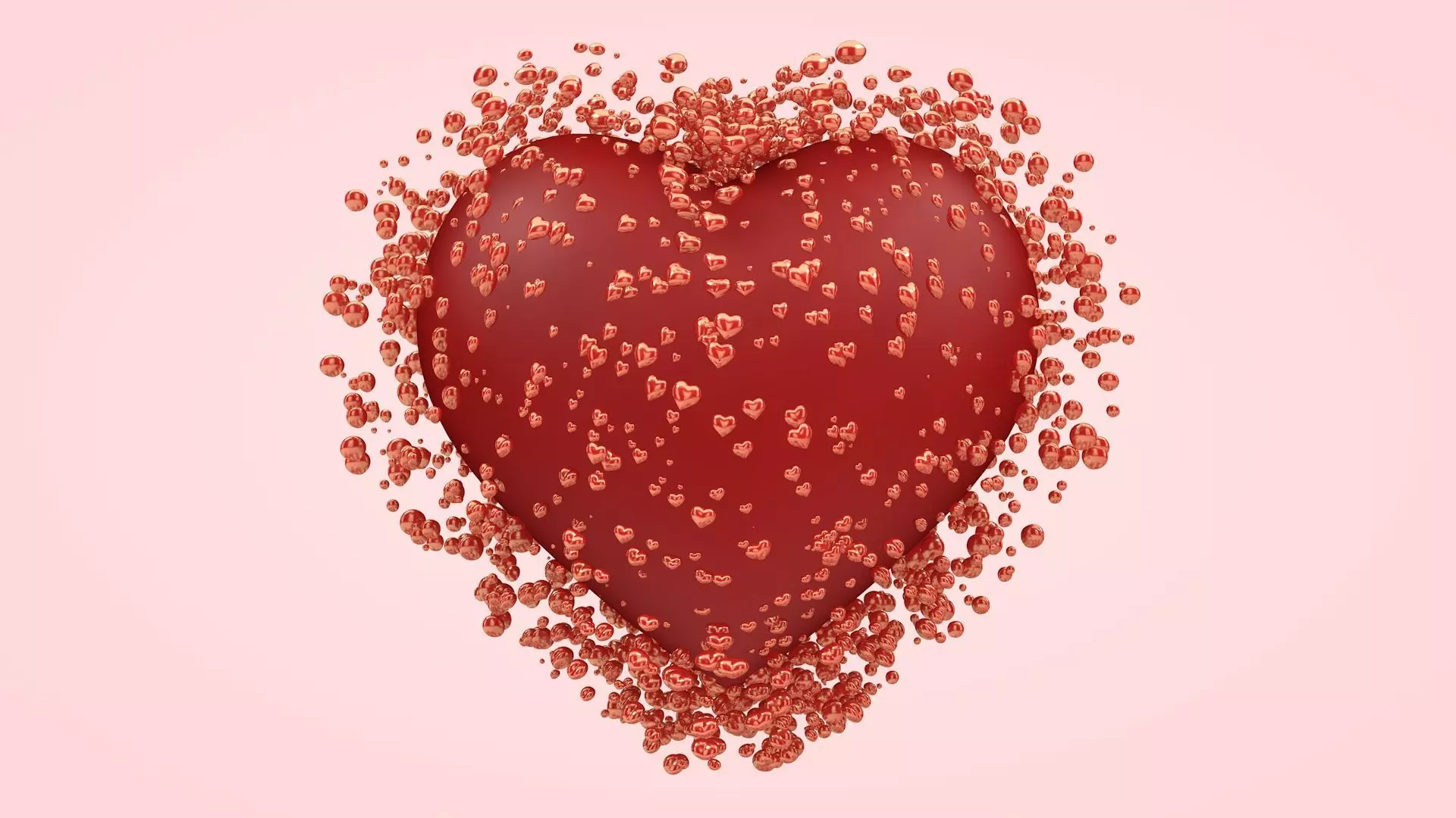 Lovely Hearts 3D model_0