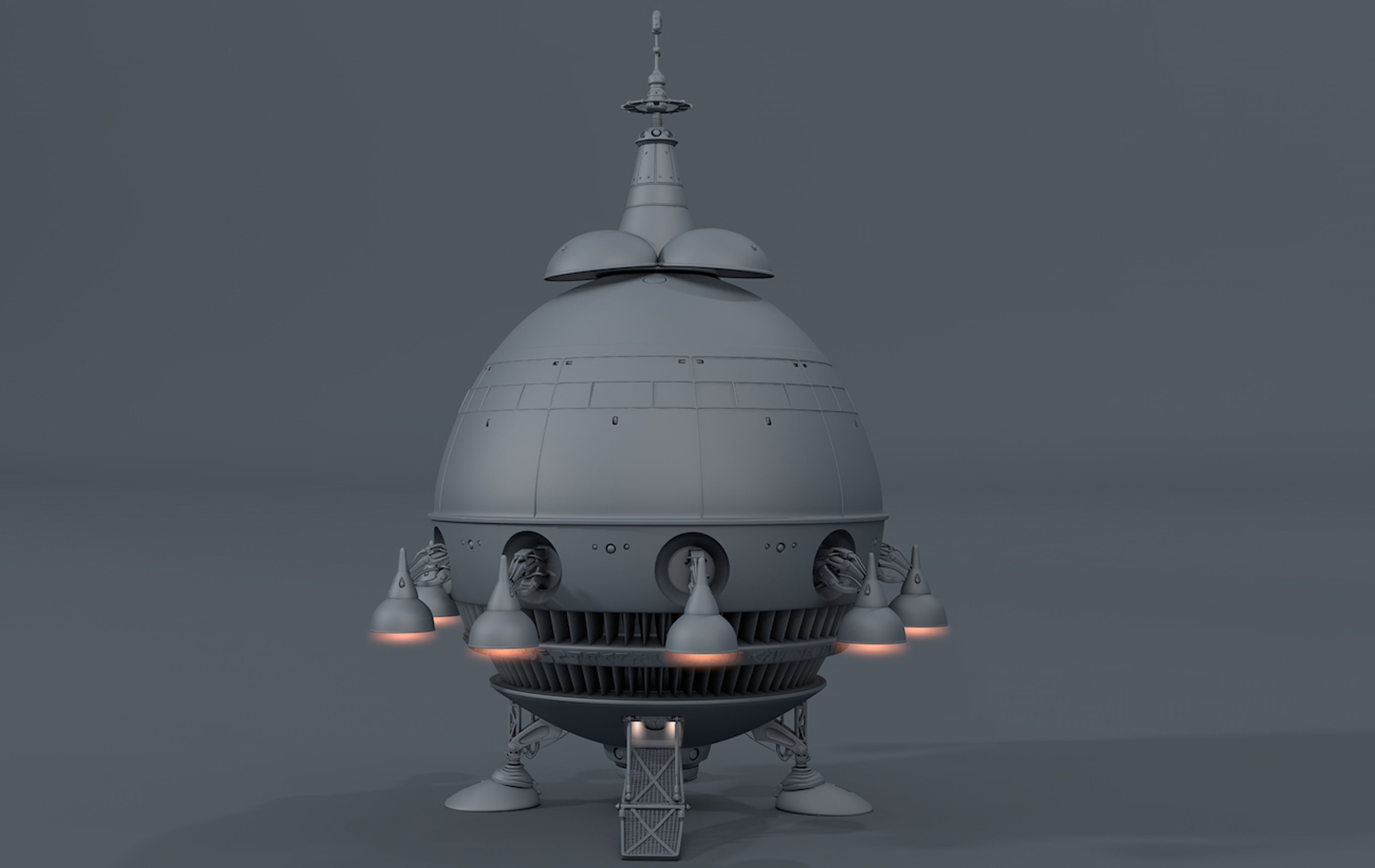 Extra Terrestrial HOME PHONE 1 Starship 3D model_5