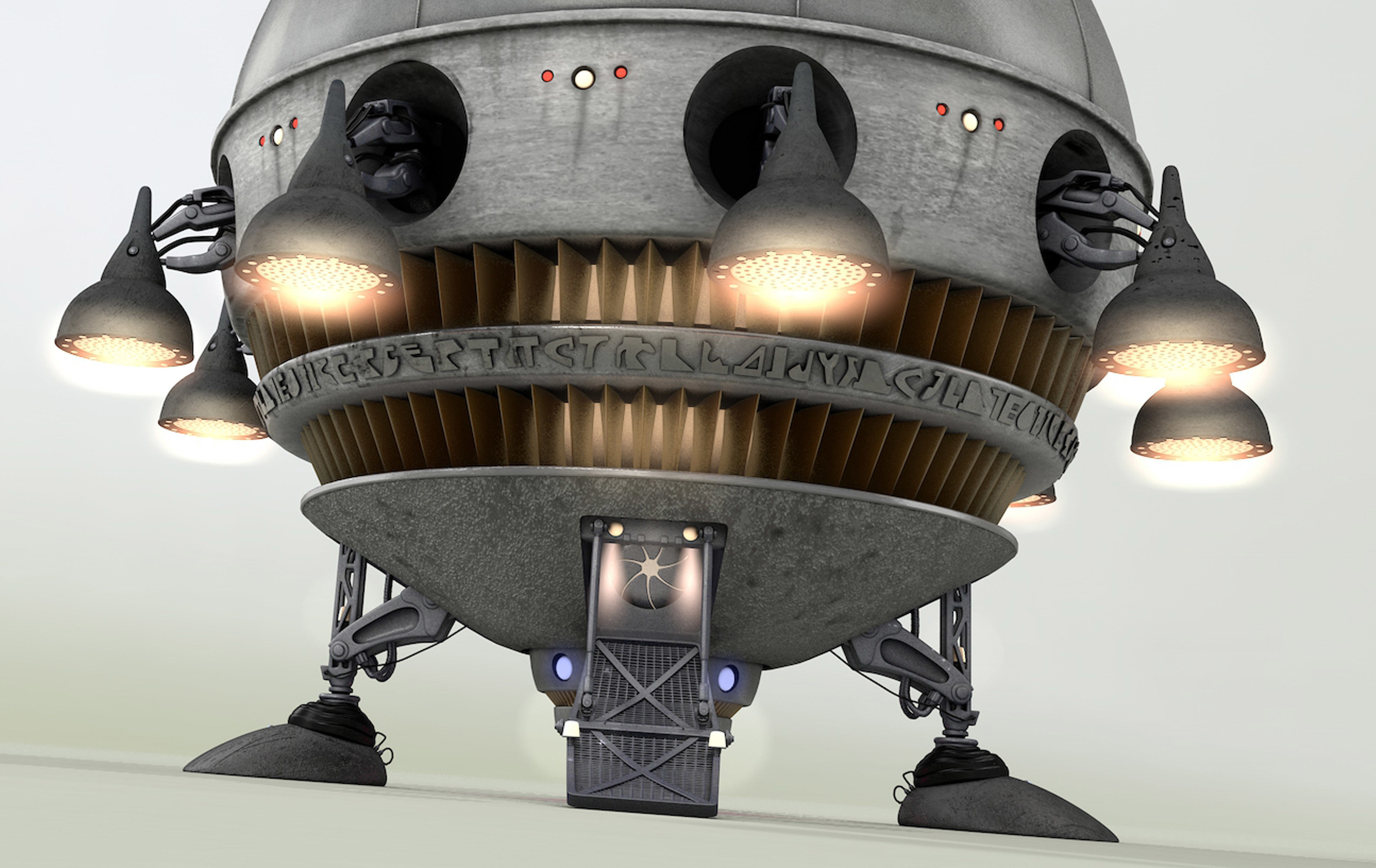 Extra Terrestrial HOME PHONE 1 Starship 3D model_3