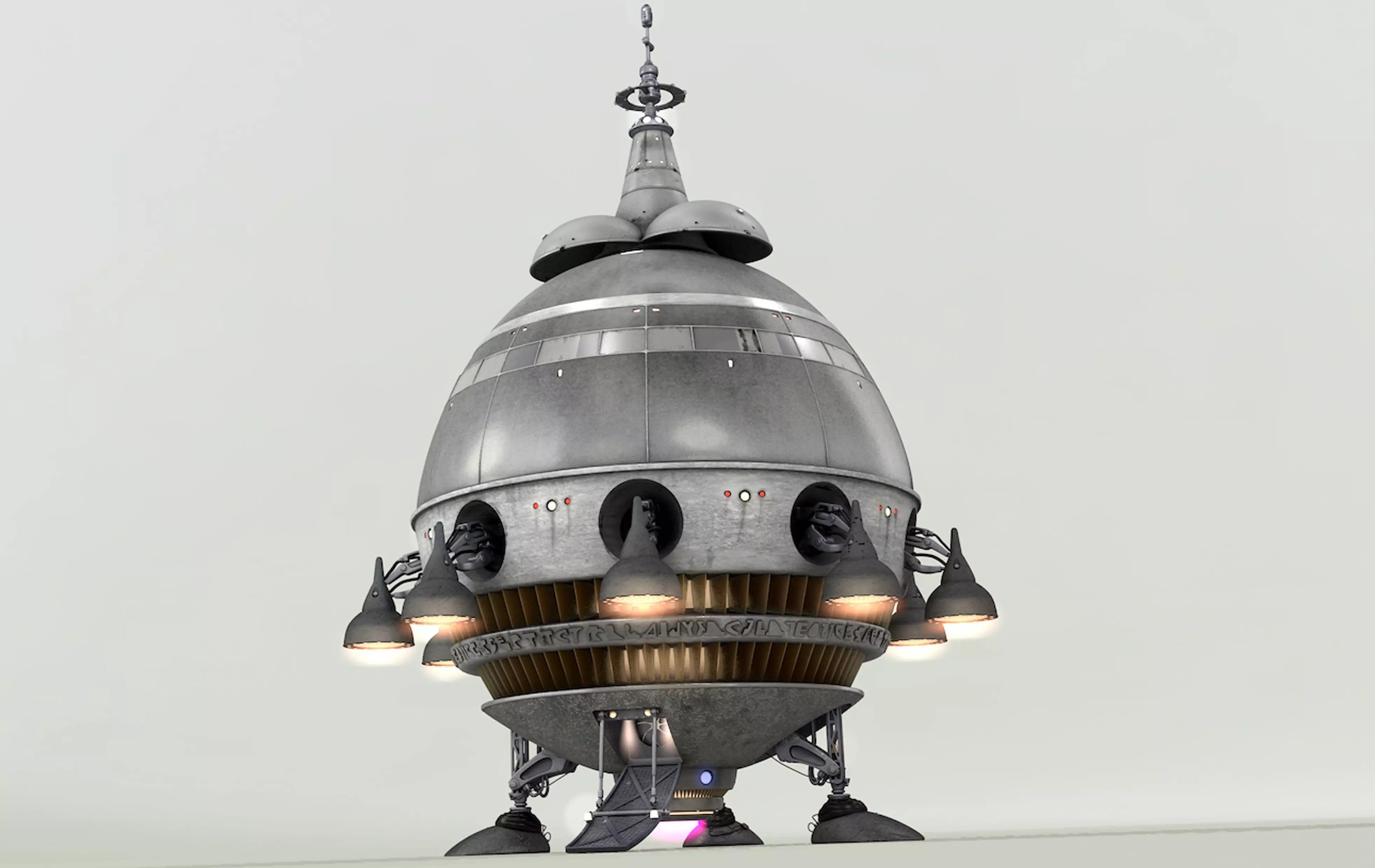 Extra Terrestrial HOME PHONE 1 Starship 3D model_0