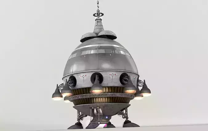 Extra Terrestrial HOME PHONE 1 Starship 3D model