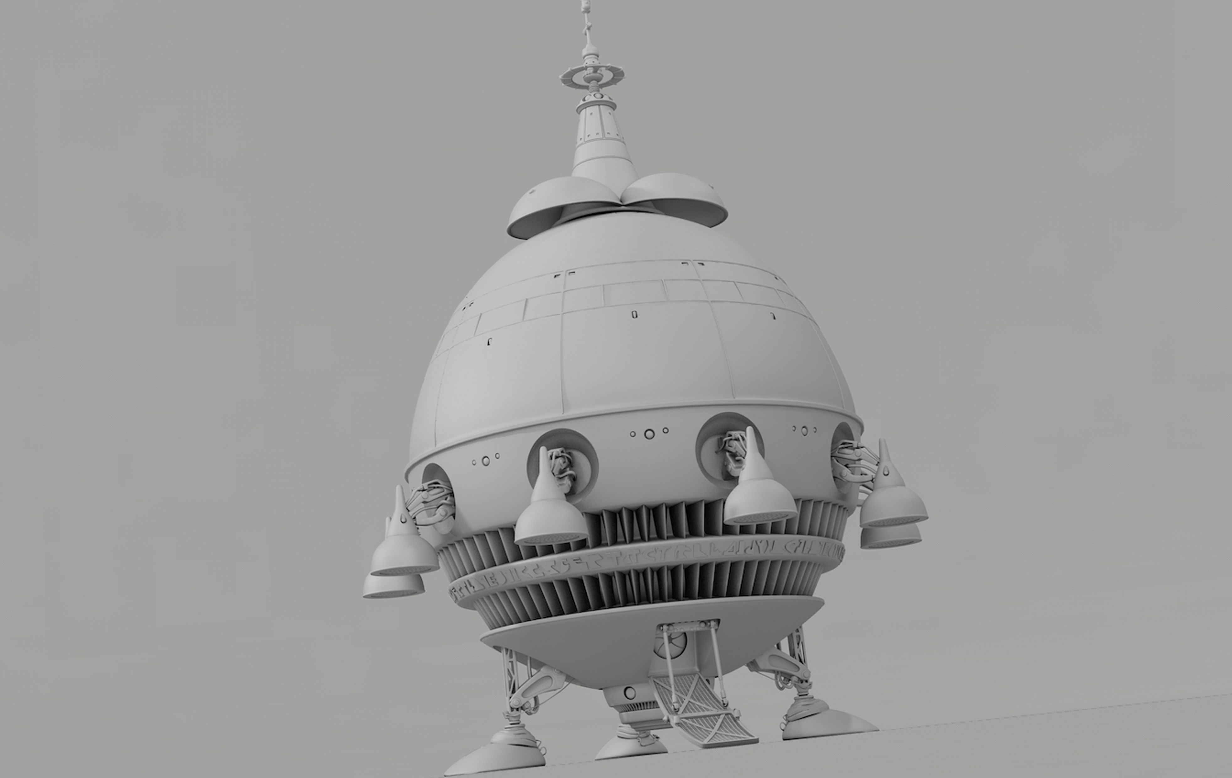 Extra Terrestrial HOME PHONE 1 Starship 3D model_10