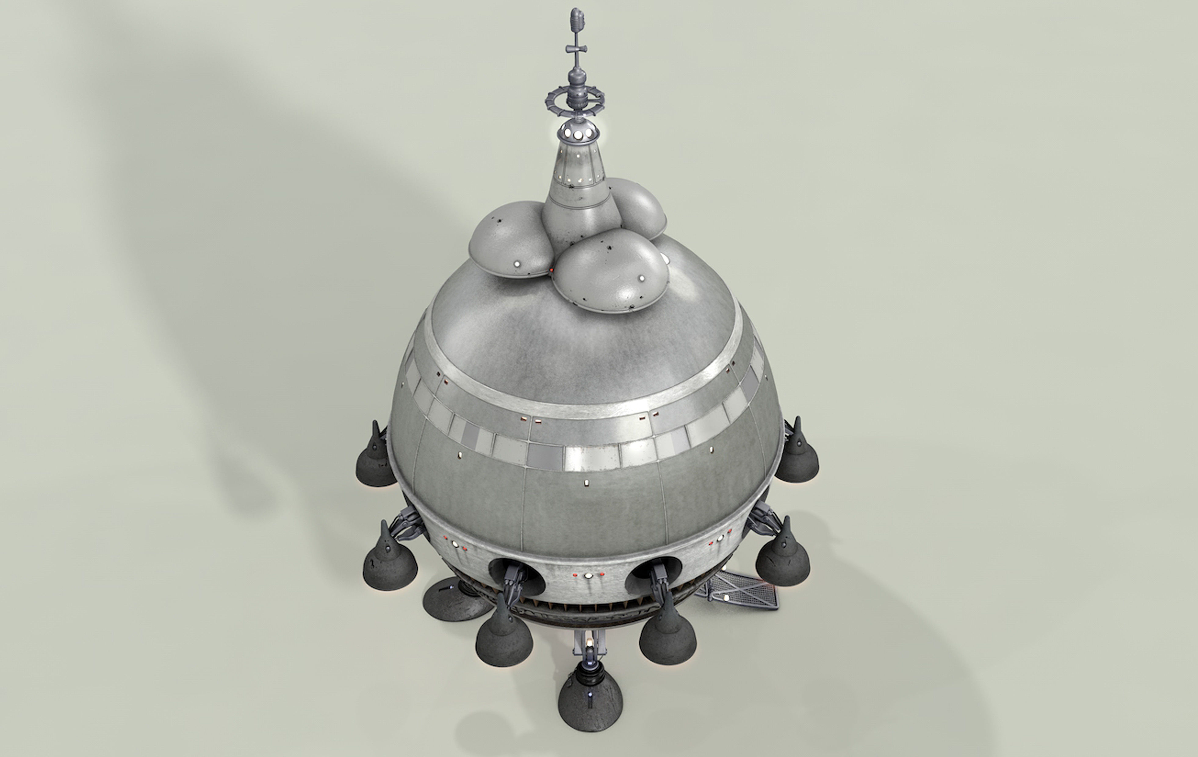 Extra Terrestrial HOME PHONE 1 Starship 3D model_1