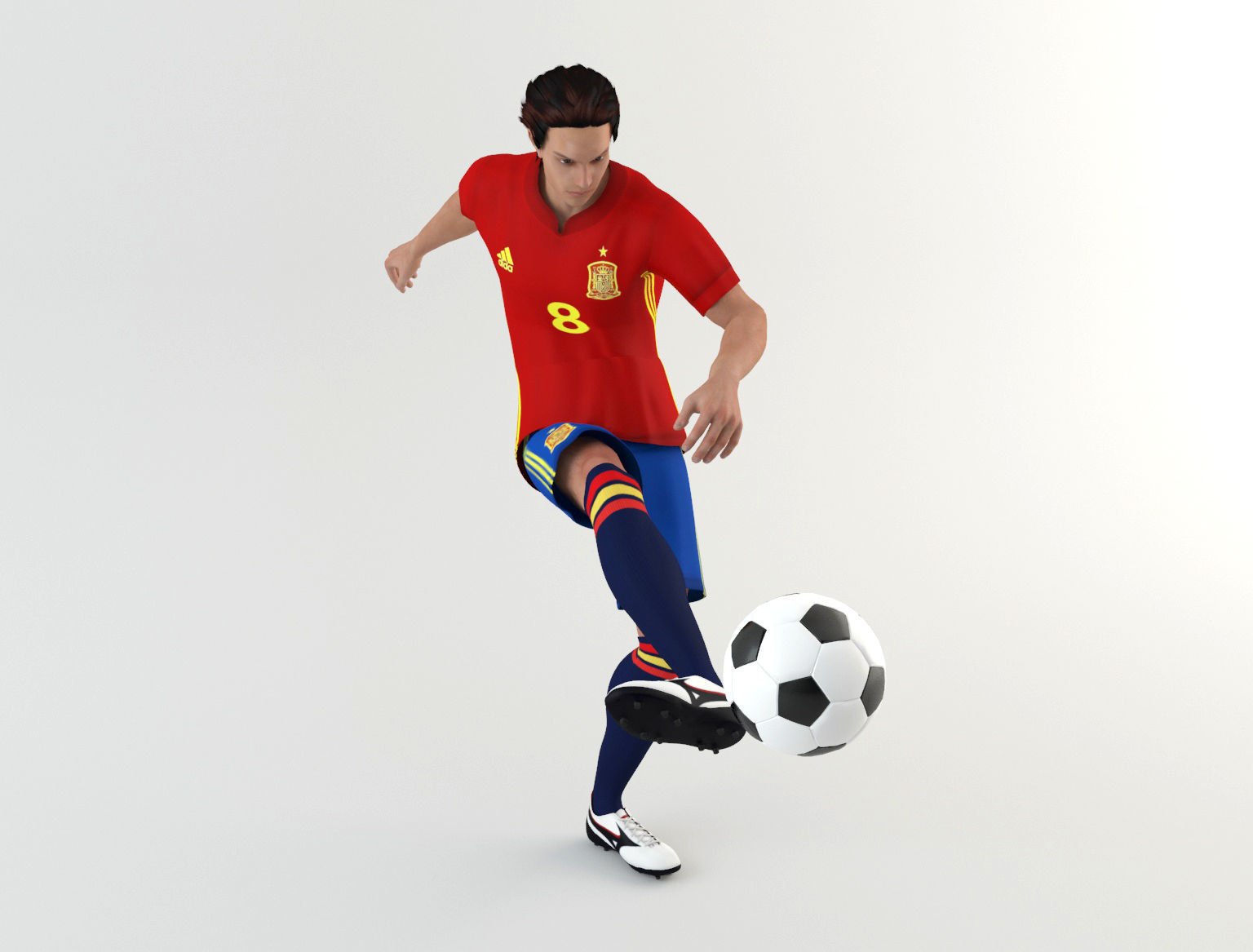 Spanish footballer 3D model_13