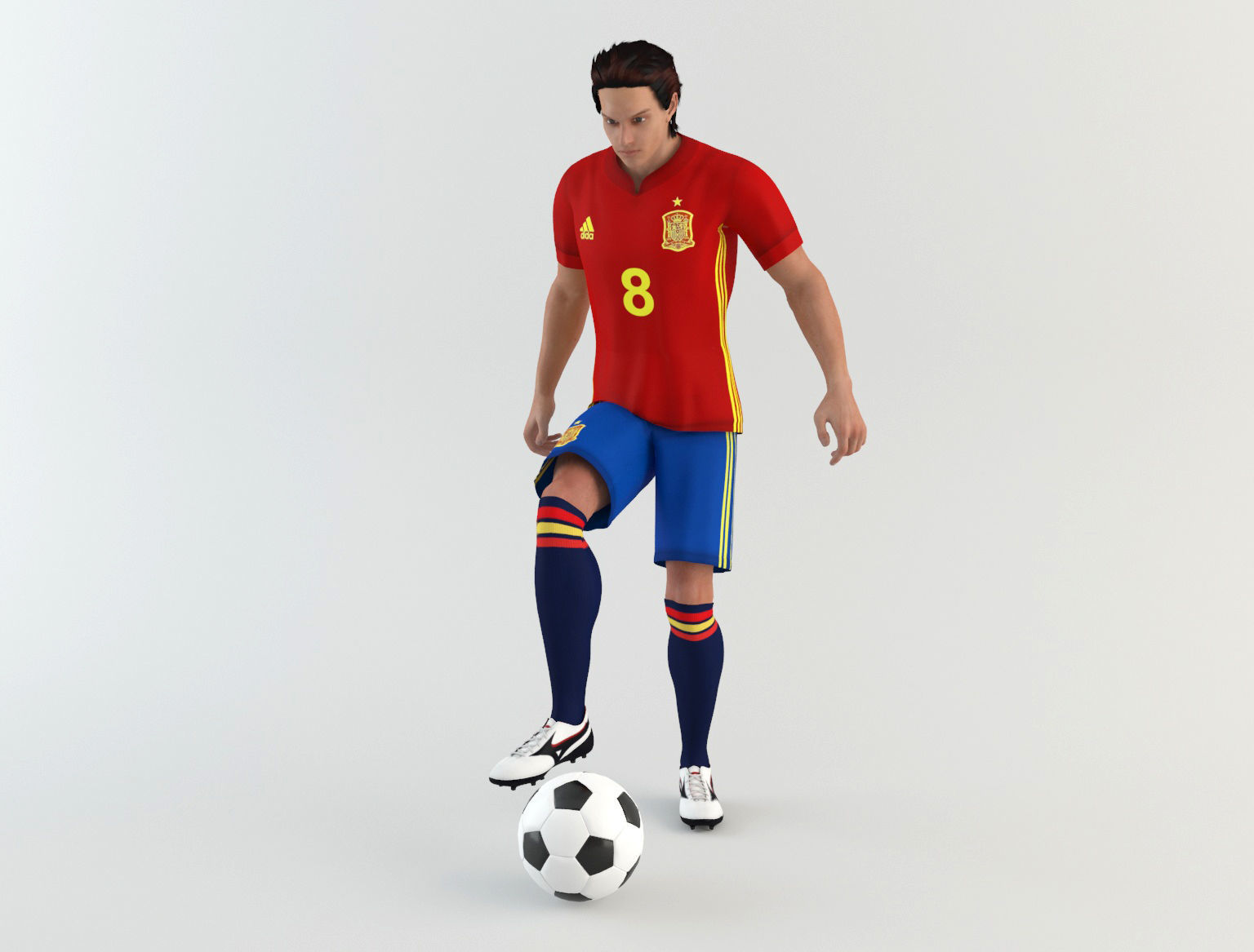 Spanish footballer 3D model_10