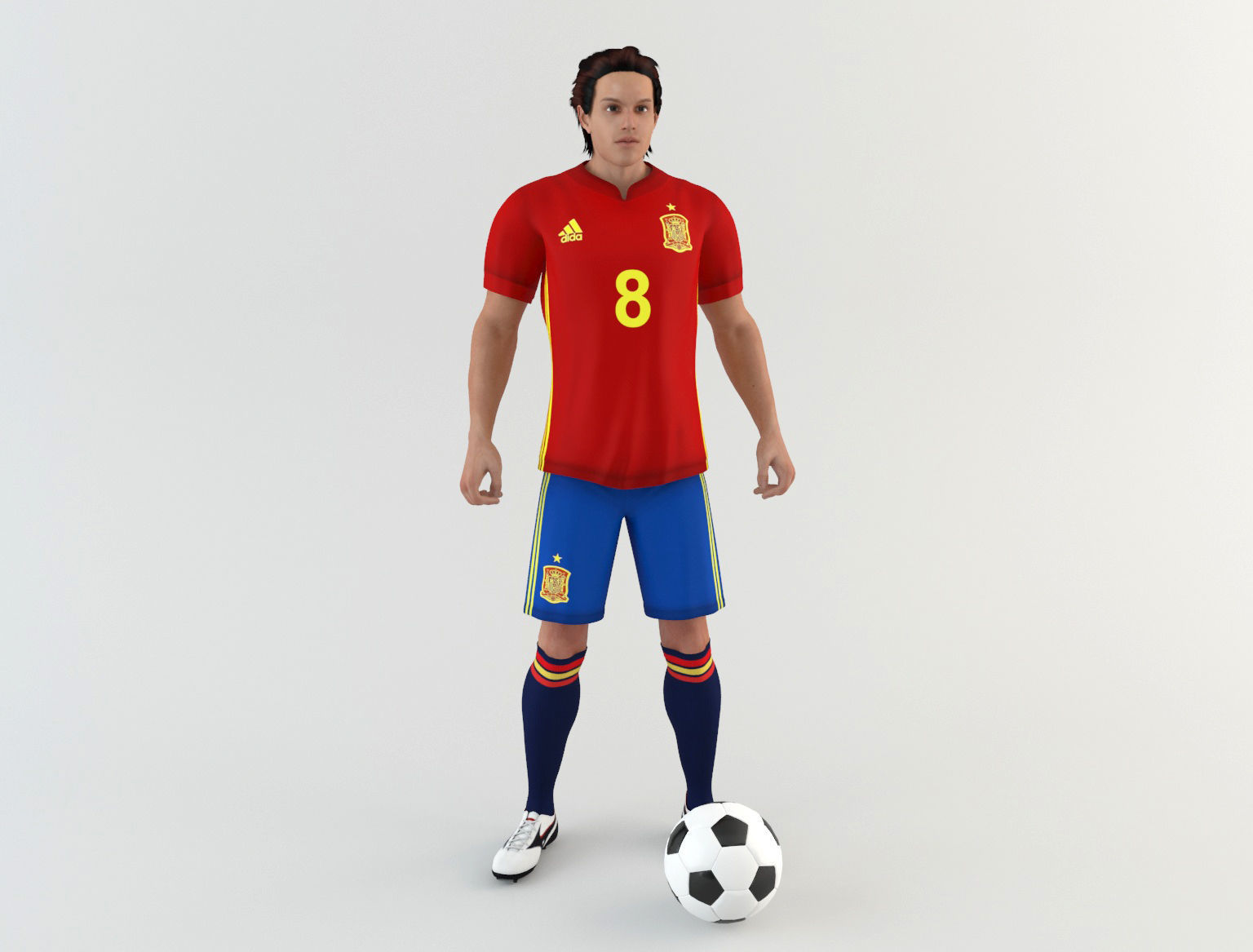Spanish footballer 3D model_9