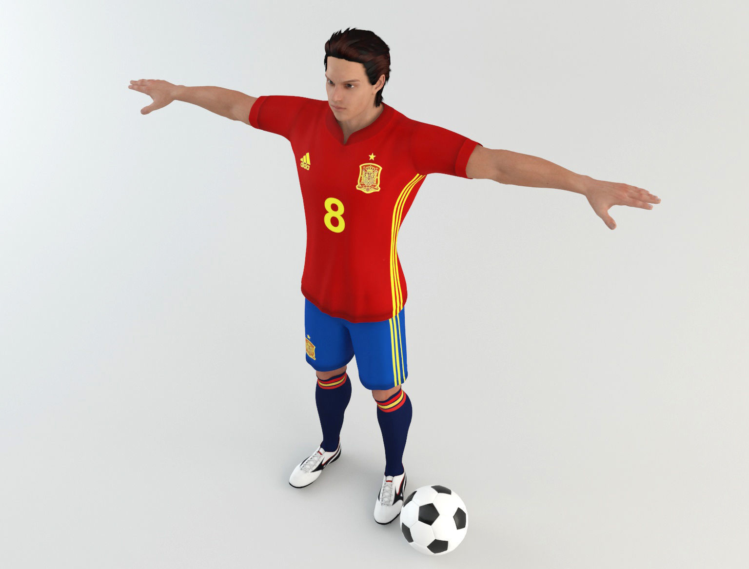 Spanish footballer 3D model_5