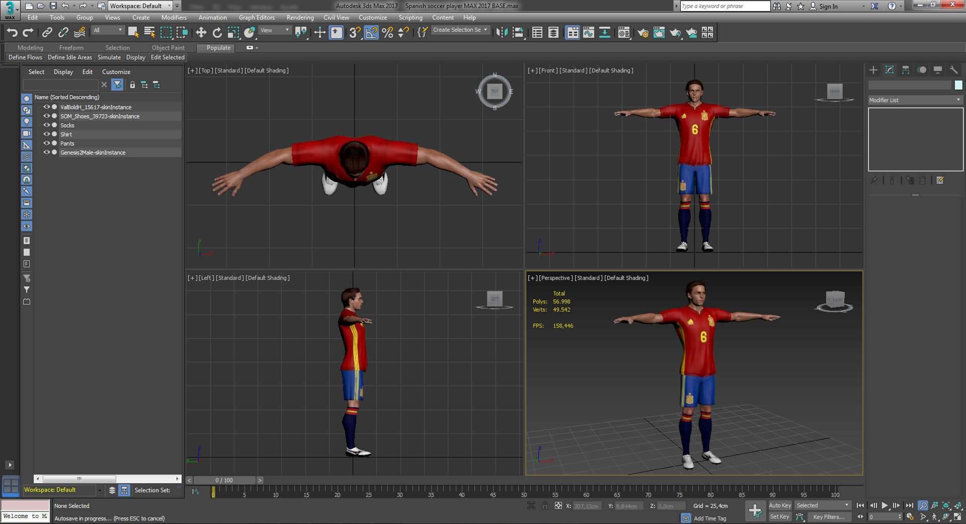 Spanish footballer 3D model_15