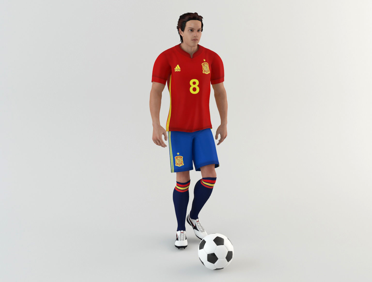 Spanish footballer 3D model_11
