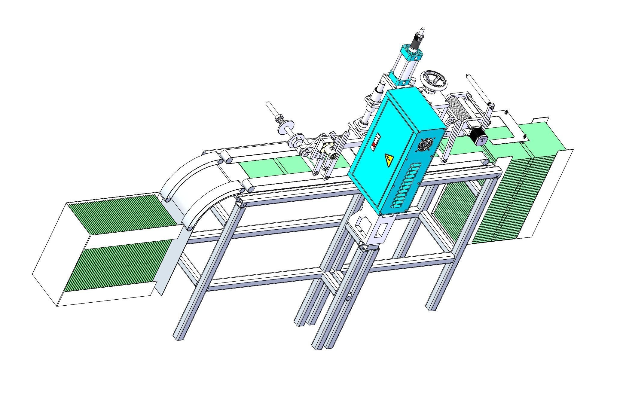 Auto paper feeding machine 3D model_9
