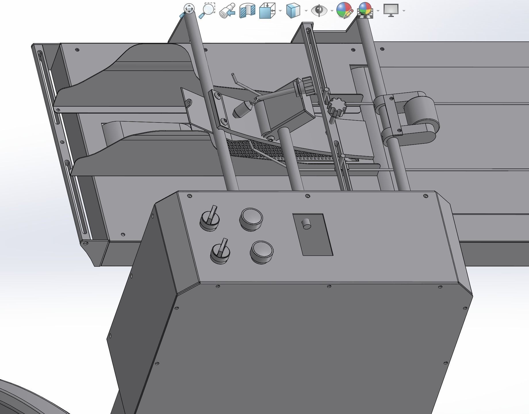 Auto paper feeding machine 3D model_4