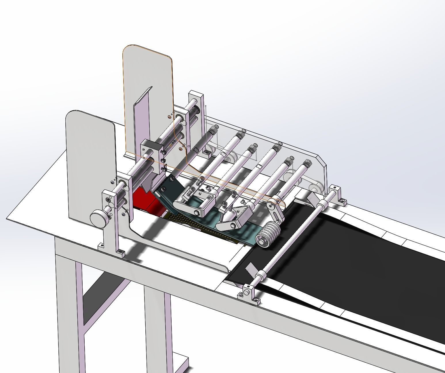 Auto paper feeding machine 3D model_5
