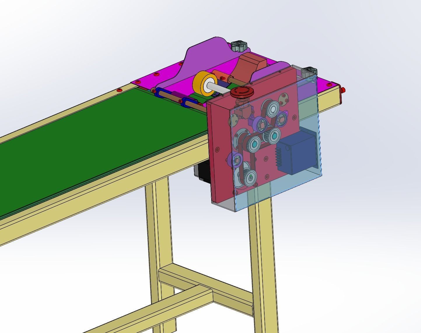 Auto paper feeding machine 3D model_2