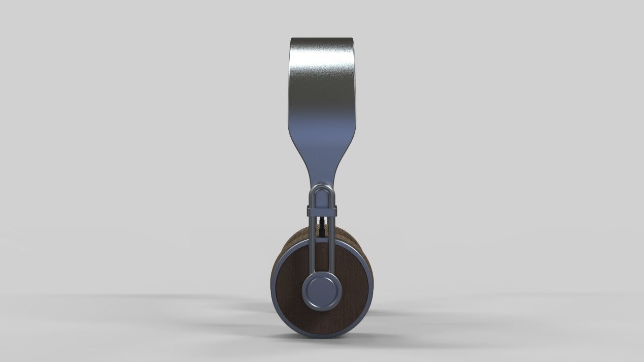 headphones metal bluetooth  3D model_4