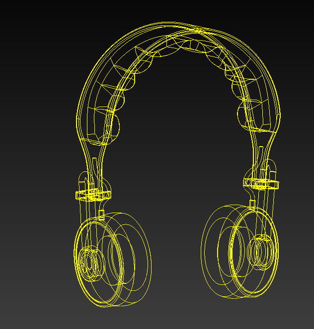 headphones metal bluetooth  3D model_9