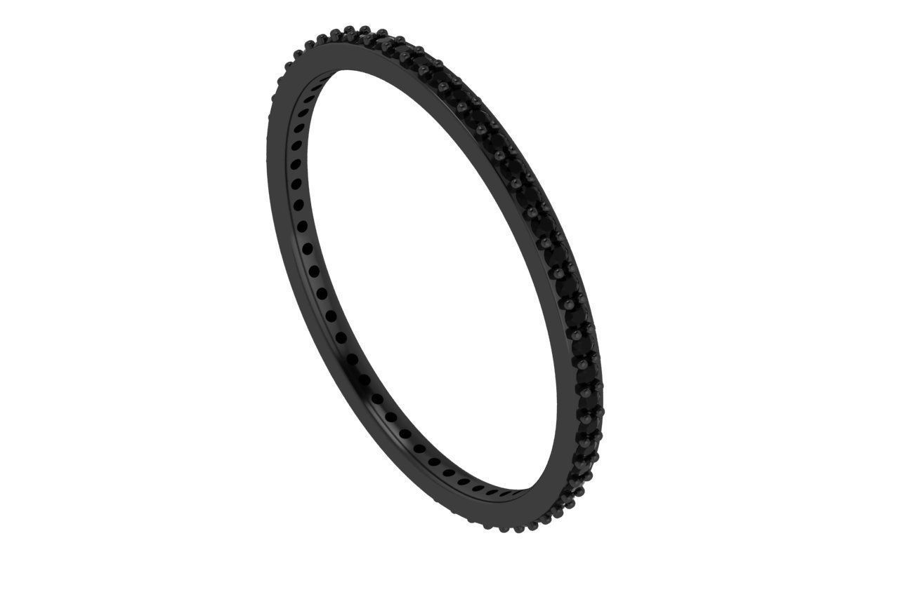 endless ring wedding line with 1 mm diamonds 7 and 5 size 3D print model_15