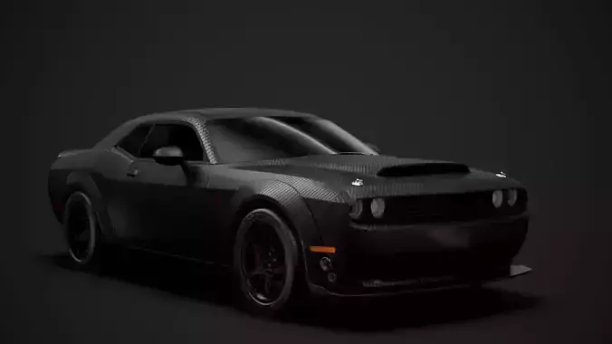 Dodge Challenger SRT Demon Carbon 2020 3D model