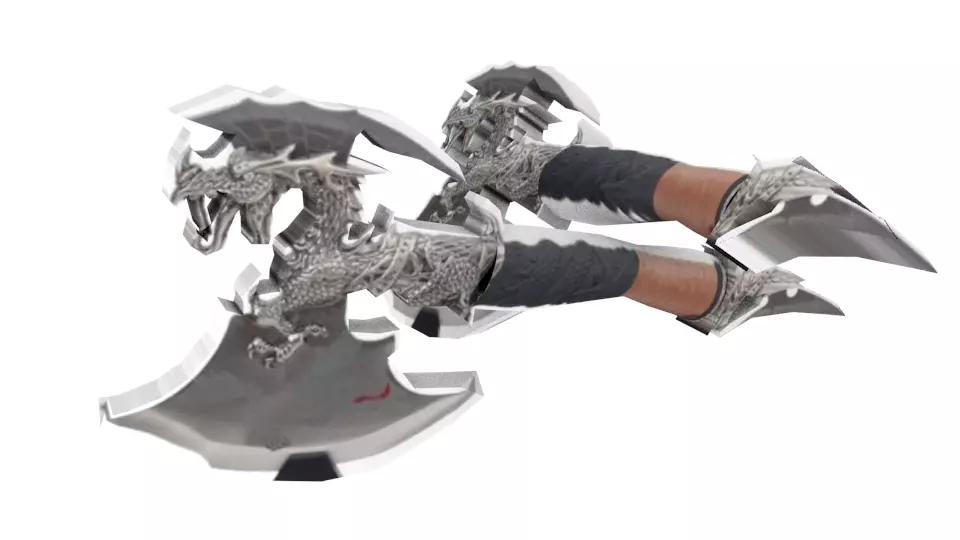 Axe for games and animations 3D model_0
