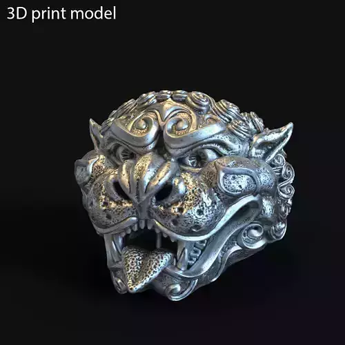 ring jewelry guardian lion vol1 