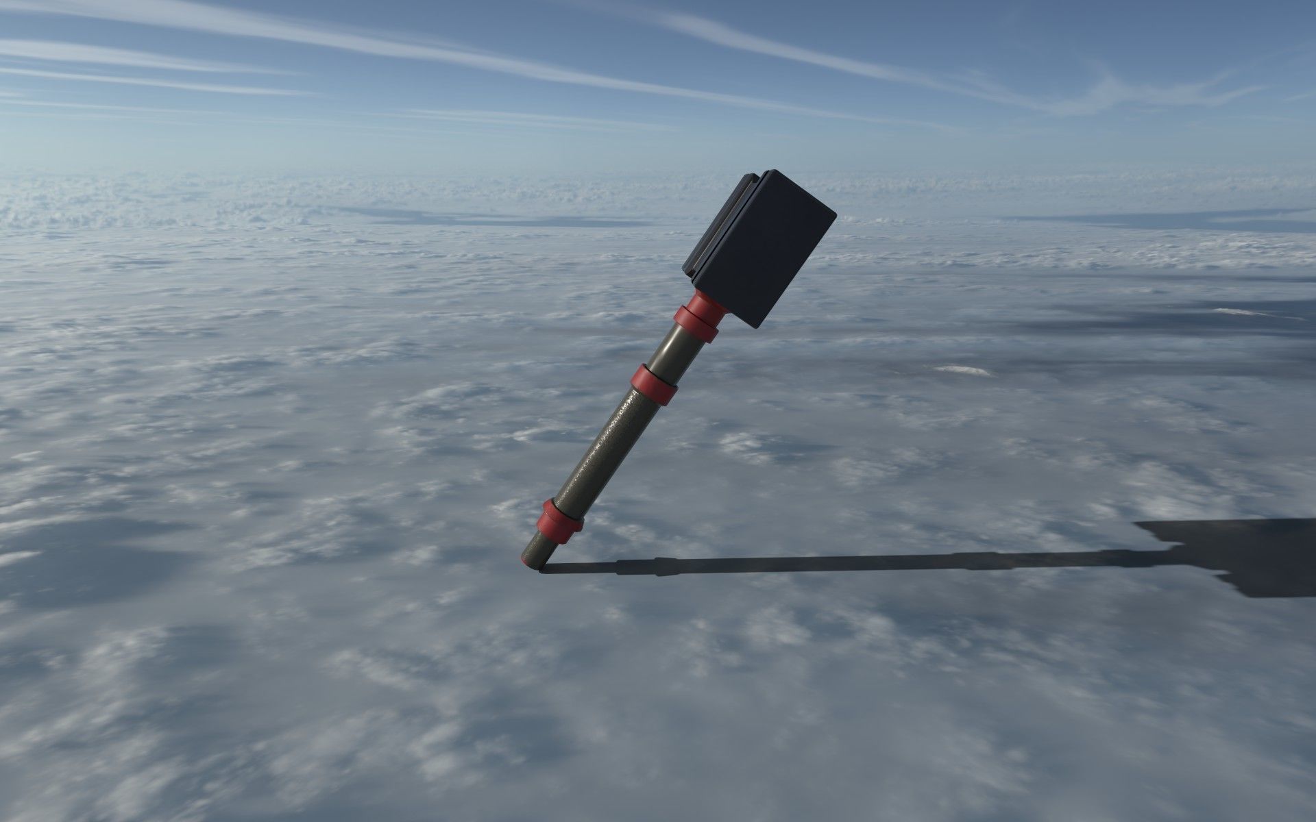 Stylistic Hammer Low-poly 3D model_3