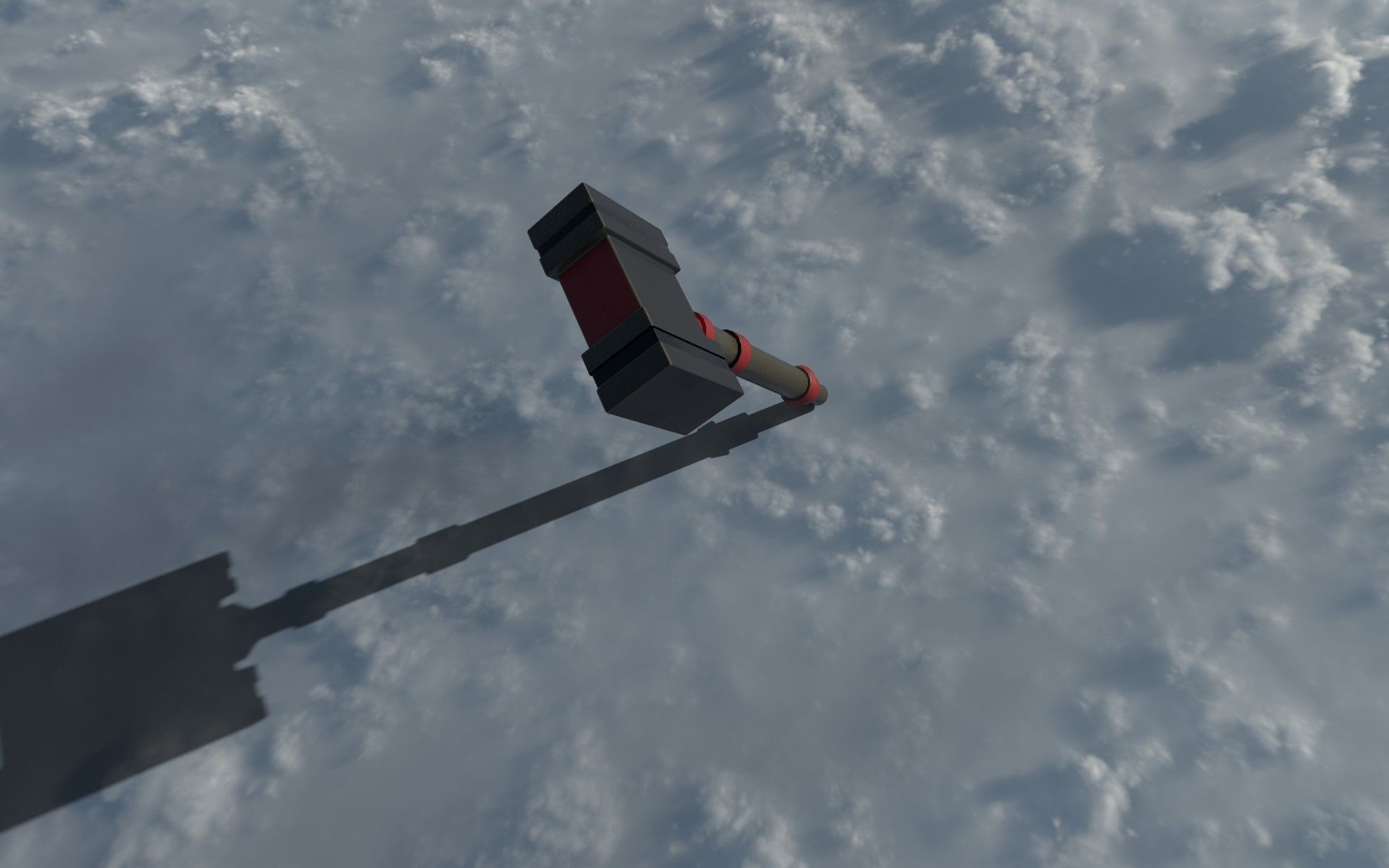 Stylistic Hammer Low-poly 3D model_2