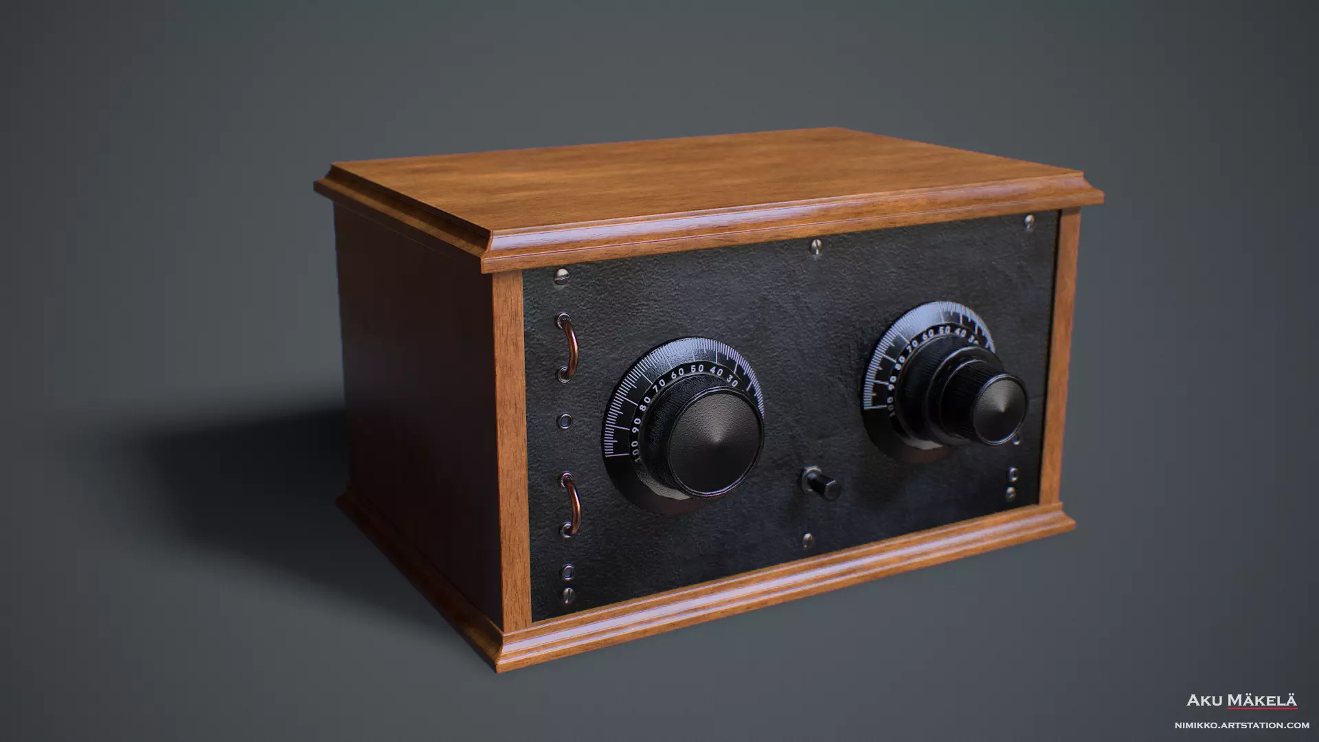 Vintage Radio - ASA 3 Free low-poly 3D model