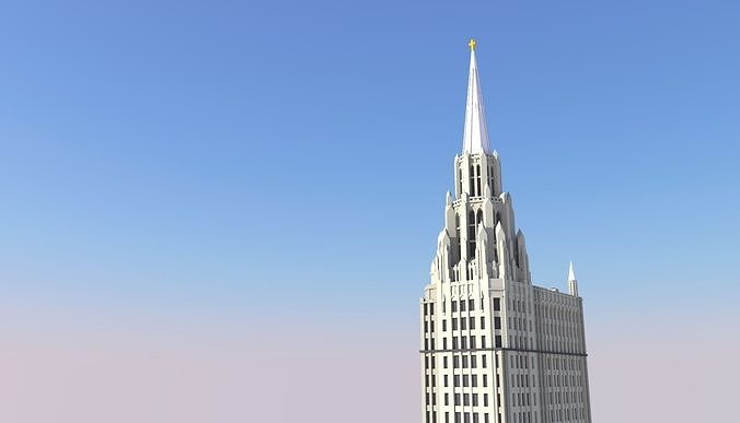 Chicago Temple Building 3D print model