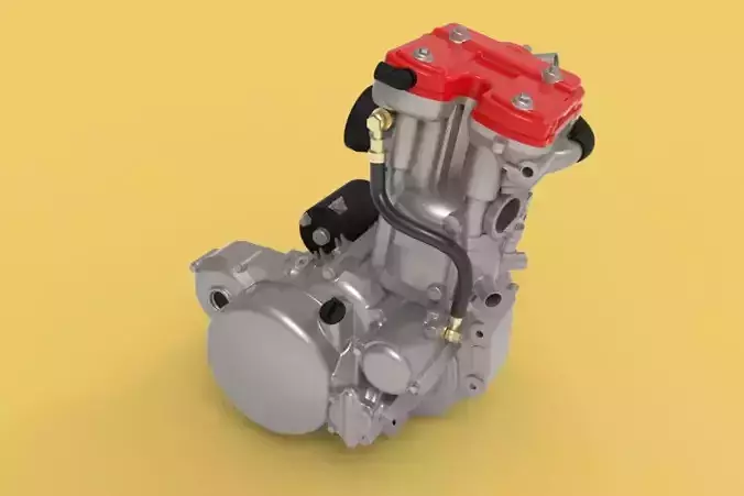 HUSQVARNA SM 630 TE 630 ENGINE MOTORCYCLES FSAE 3D model