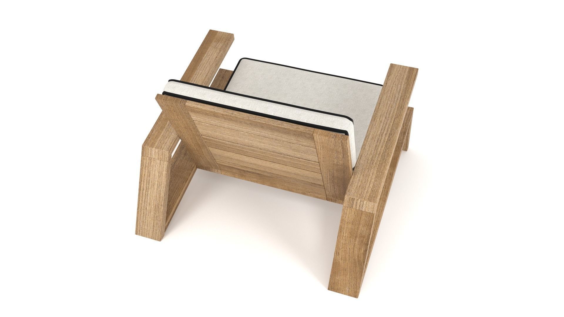 Olema Teak Lounge Chair - 3ds Max 3D model_27