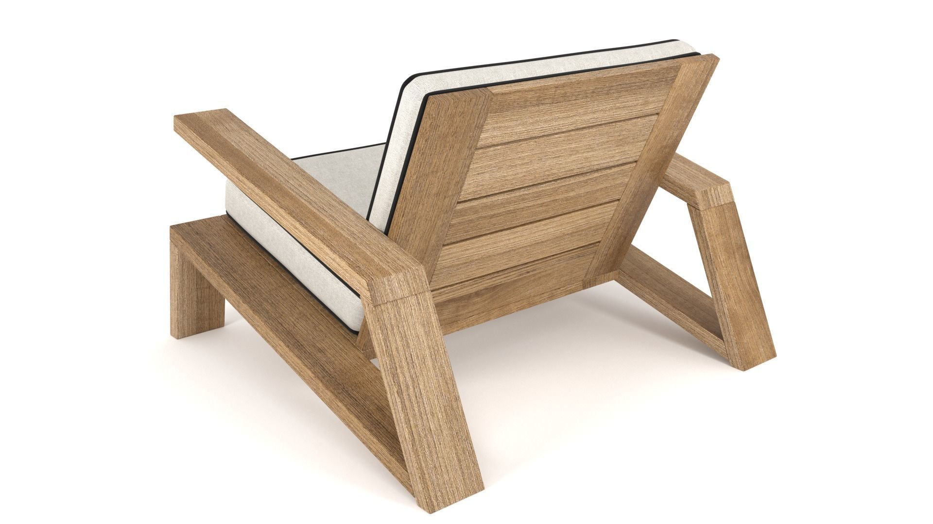 Olema Teak Lounge Chair - 3ds Max 3D model_12