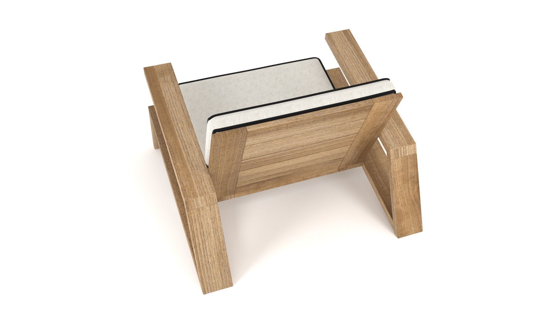 Olema Teak Lounge Chair - 3ds Max 3D model_29