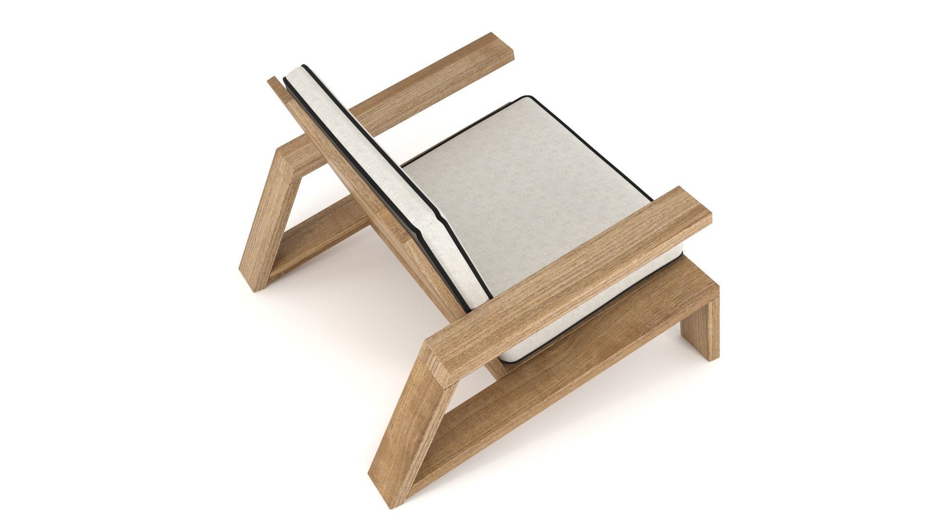 Olema Teak Lounge Chair - 3ds Max 3D model_25