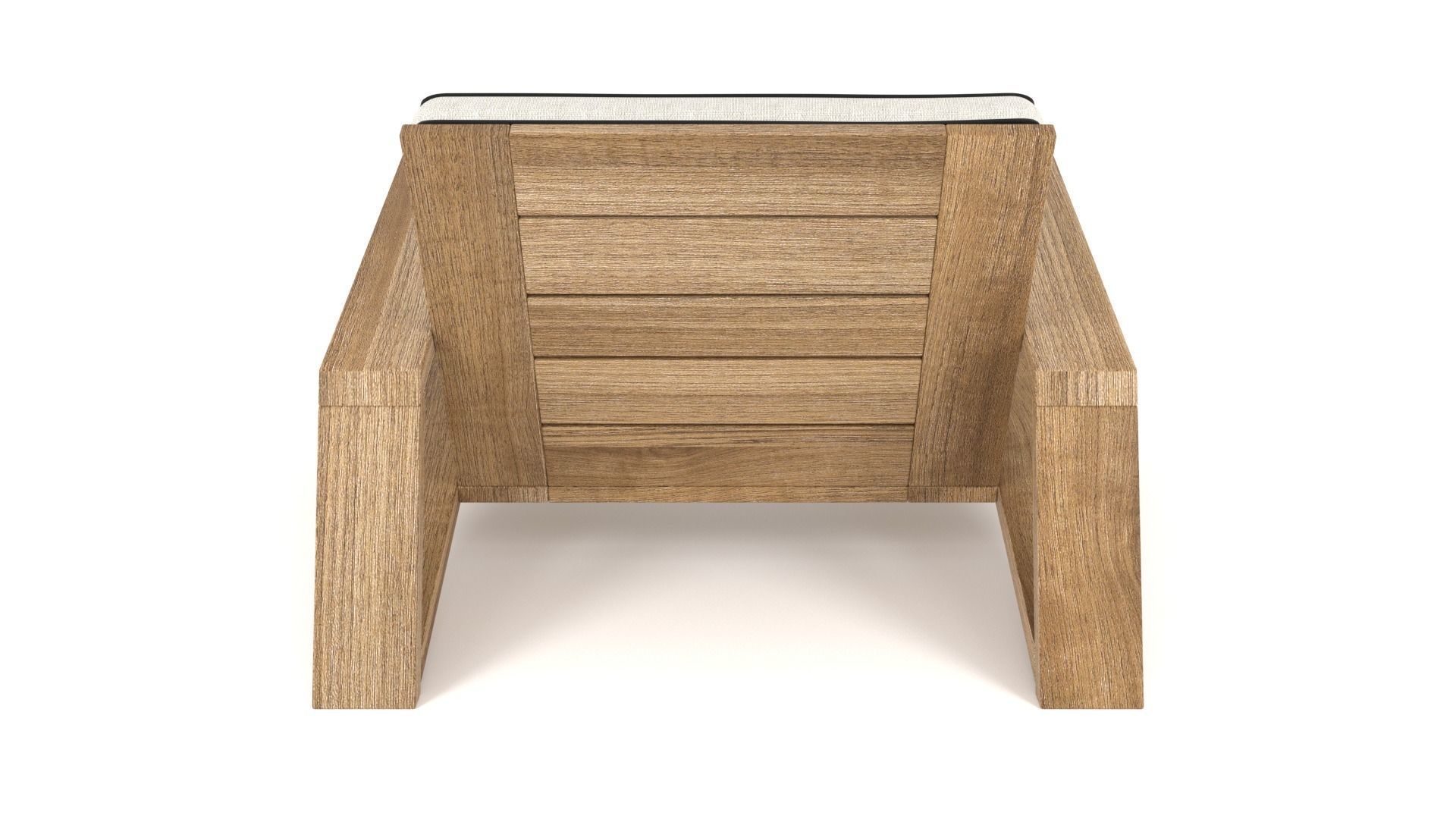 Olema Teak Lounge Chair - 3ds Max 3D model_10