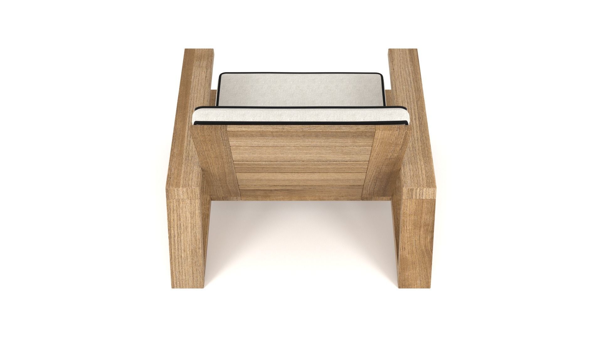 Olema Teak Lounge Chair - 3ds Max 3D model_28