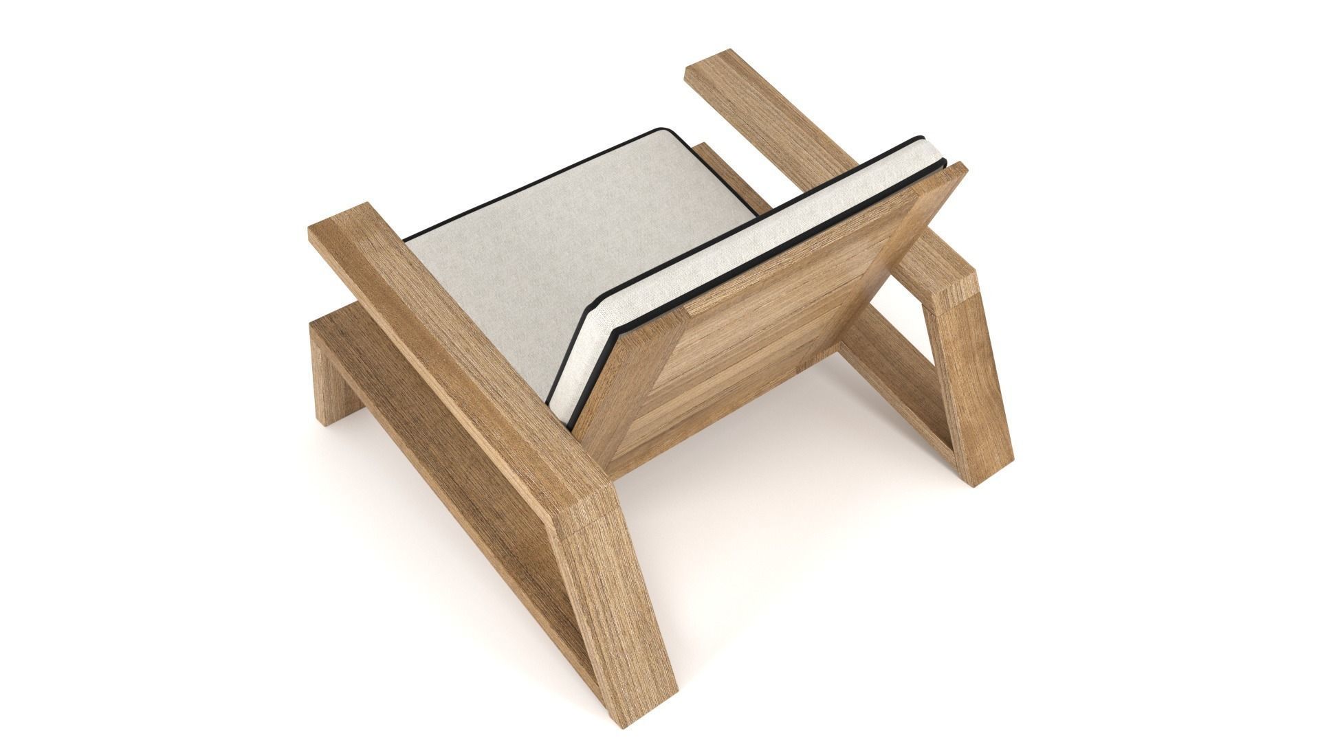 Olema Teak Lounge Chair - 3ds Max 3D model_30