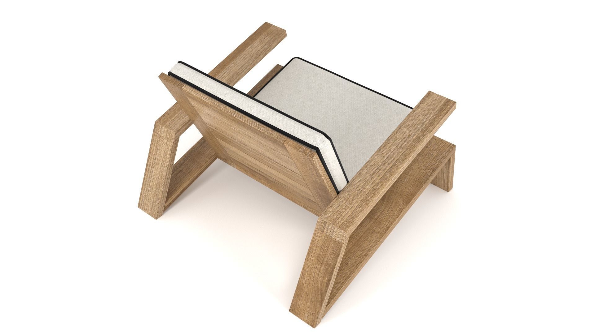 Olema Teak Lounge Chair - 3ds Max 3D model_26