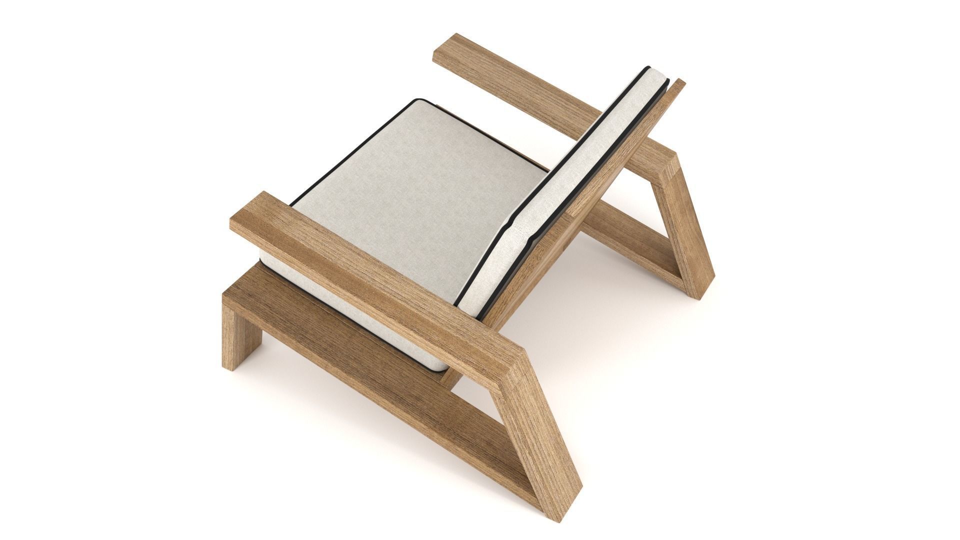 Olema Teak Lounge Chair - 3ds Max 3D model_31