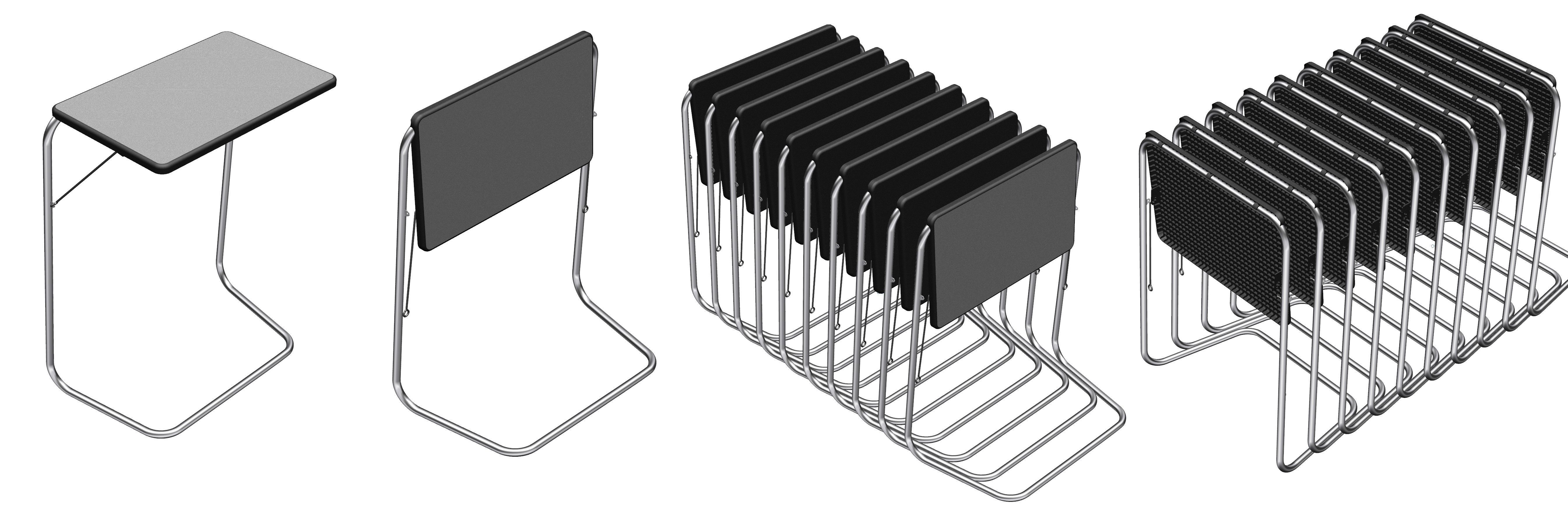 Fold able and collapsible table 3D model_17