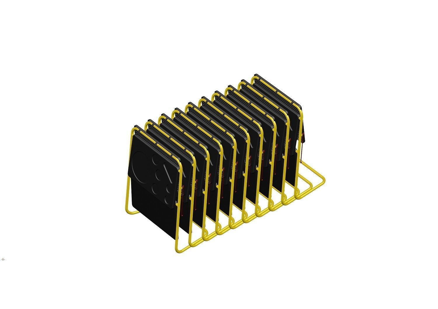 Fold able and collapsible table 3D model_13