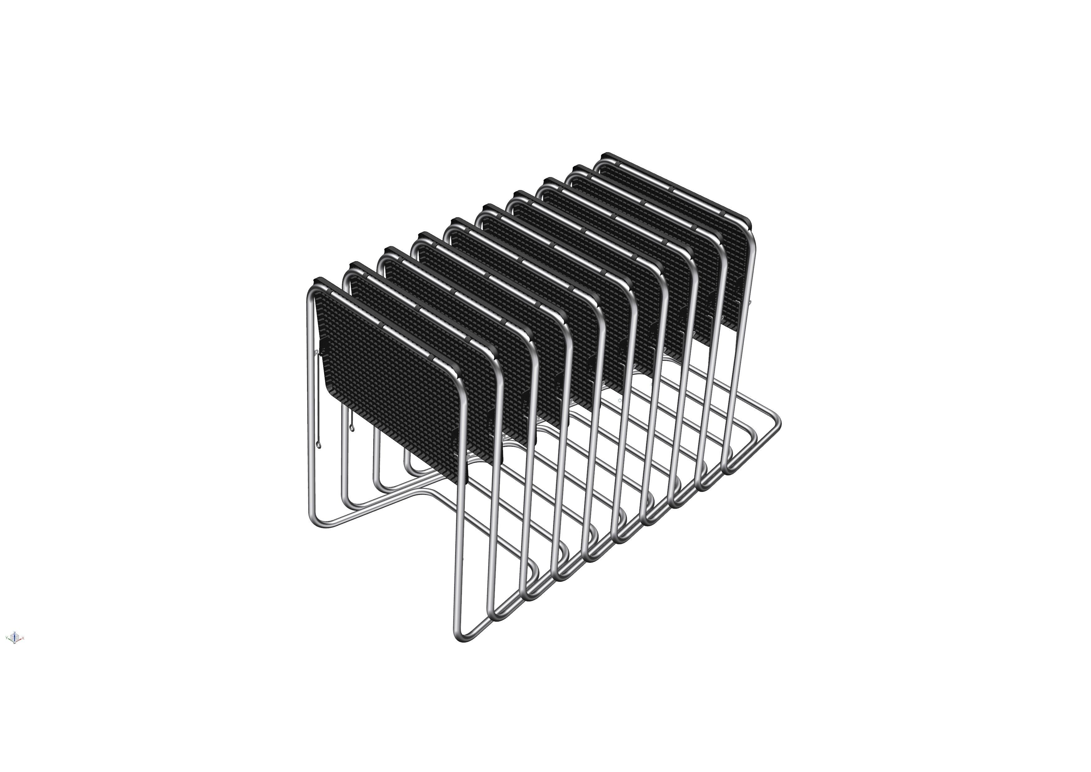 Fold able and collapsible table 3D model_5