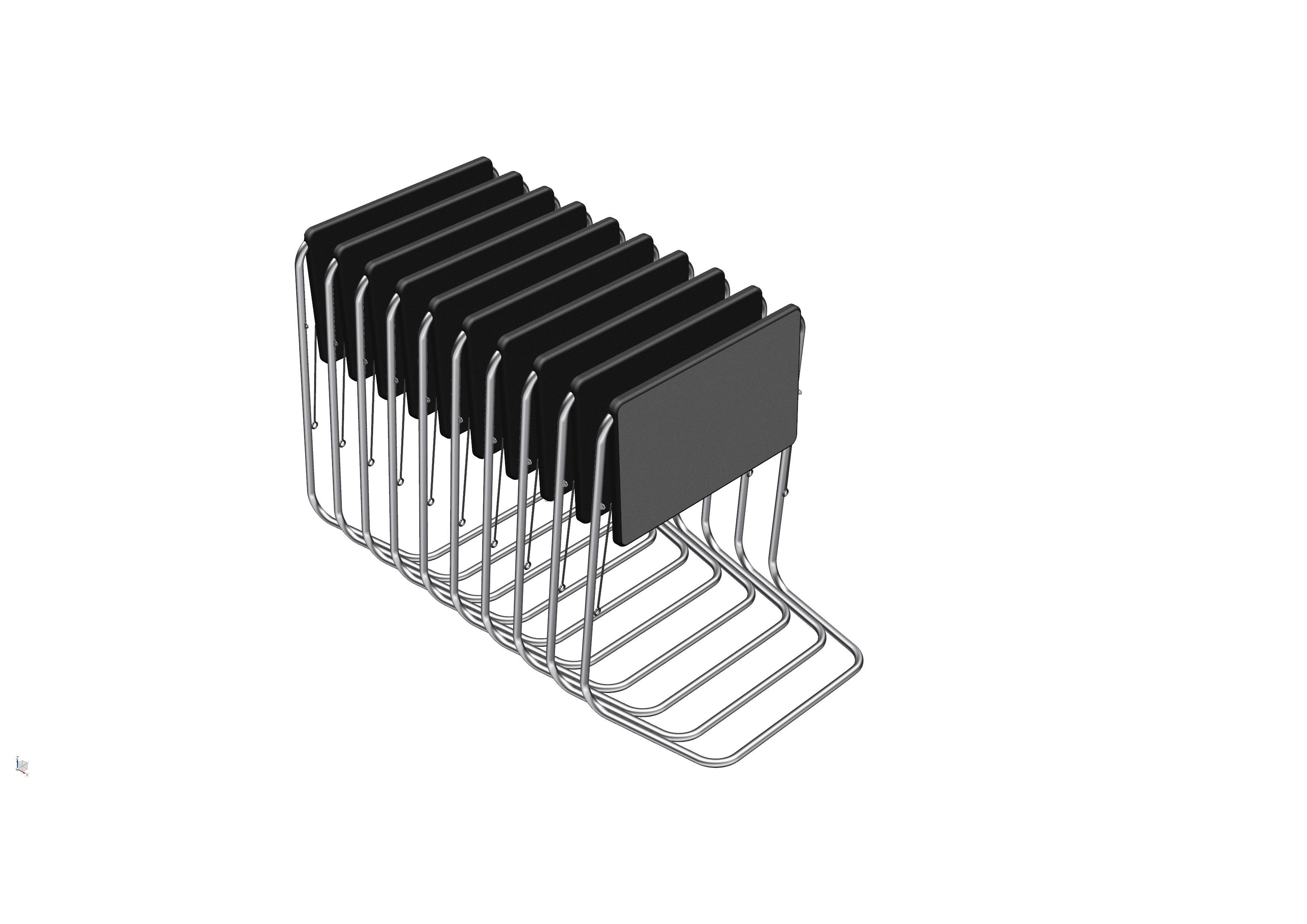 Fold able and collapsible table 3D model_3