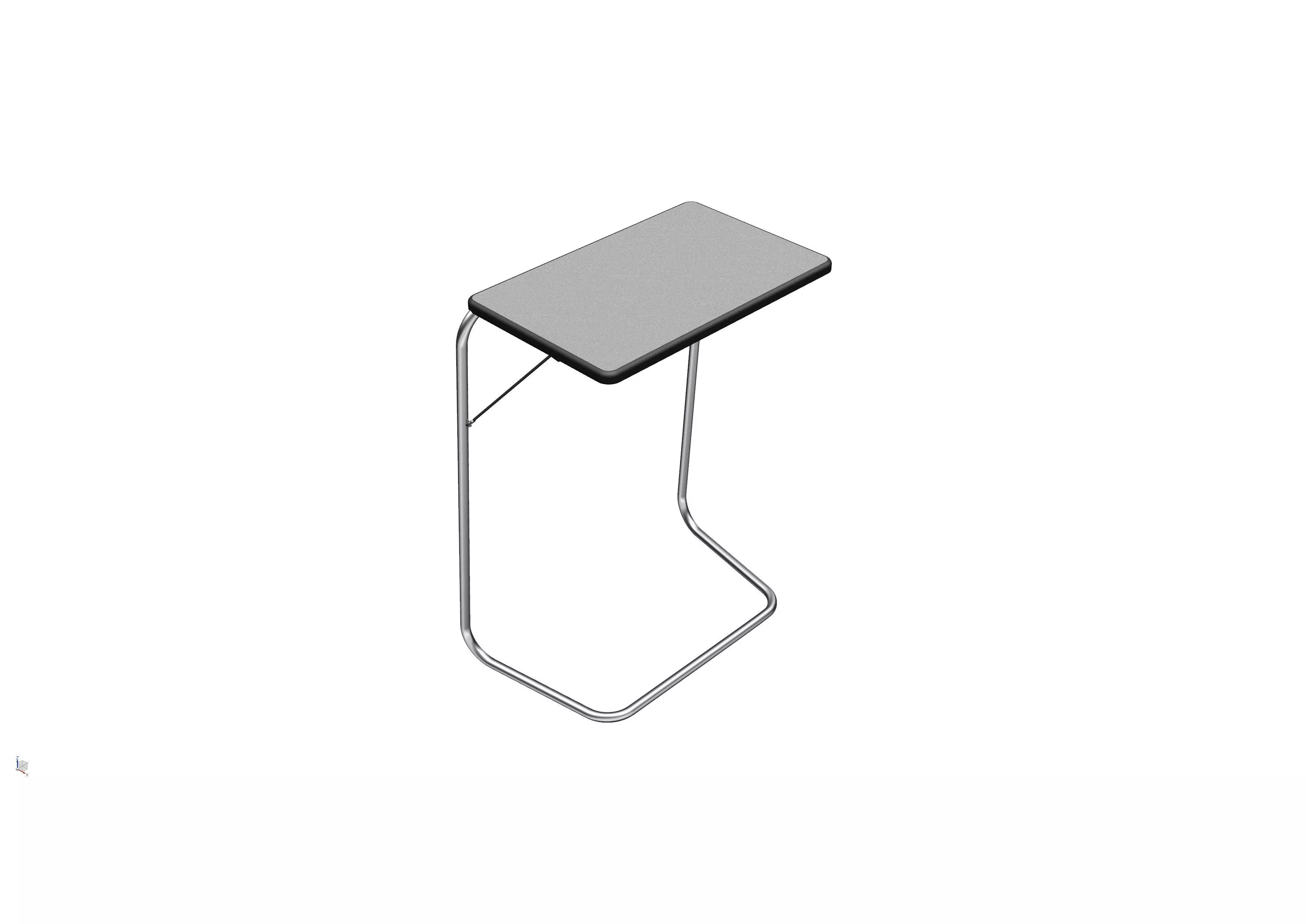 Fold able and collapsible table 3D model_0