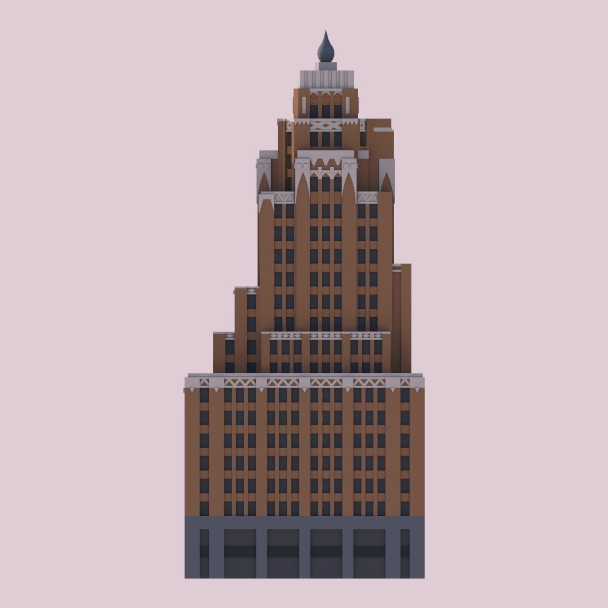 Wisconsin Gas Building Free 3D print model_3