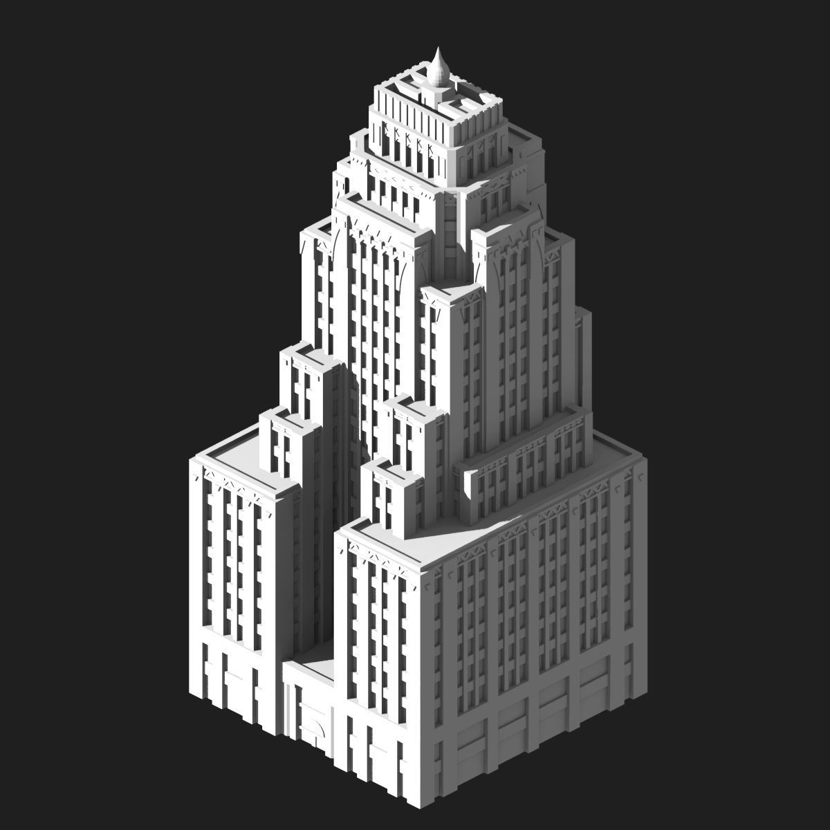 Wisconsin Gas Building Free 3D print model_4