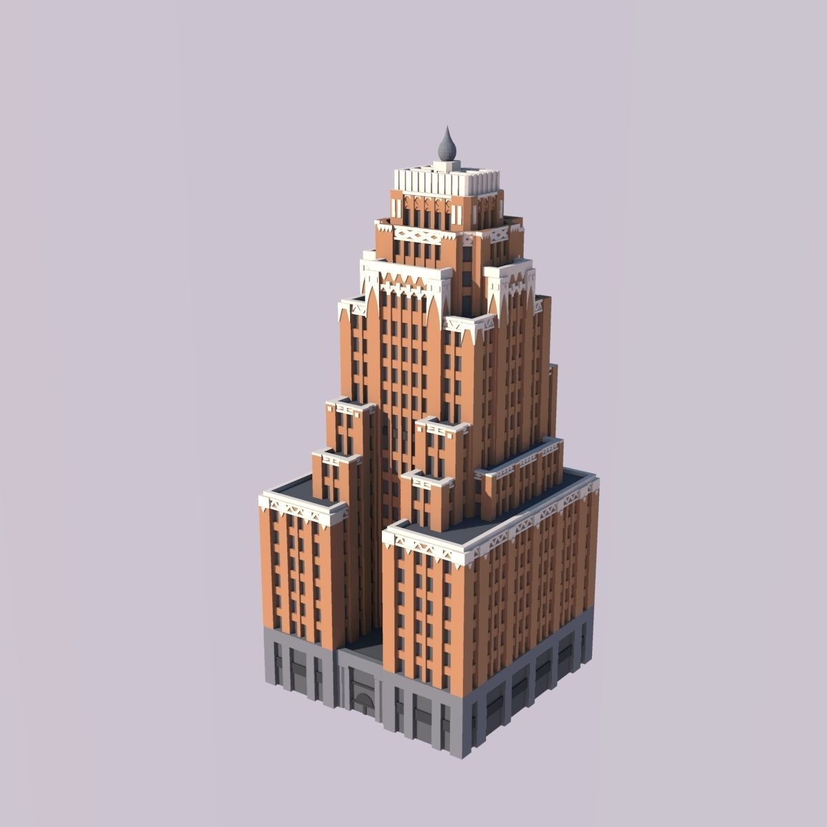 Wisconsin Gas Building Free 3D print model_1