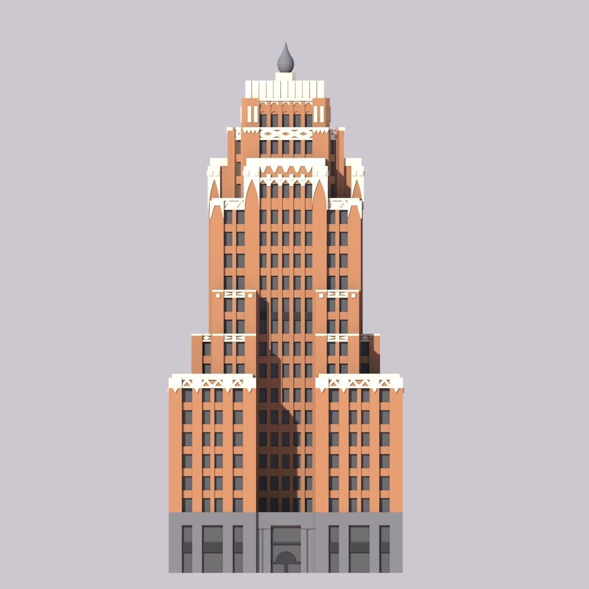 Wisconsin Gas Building Free 3D print model_2