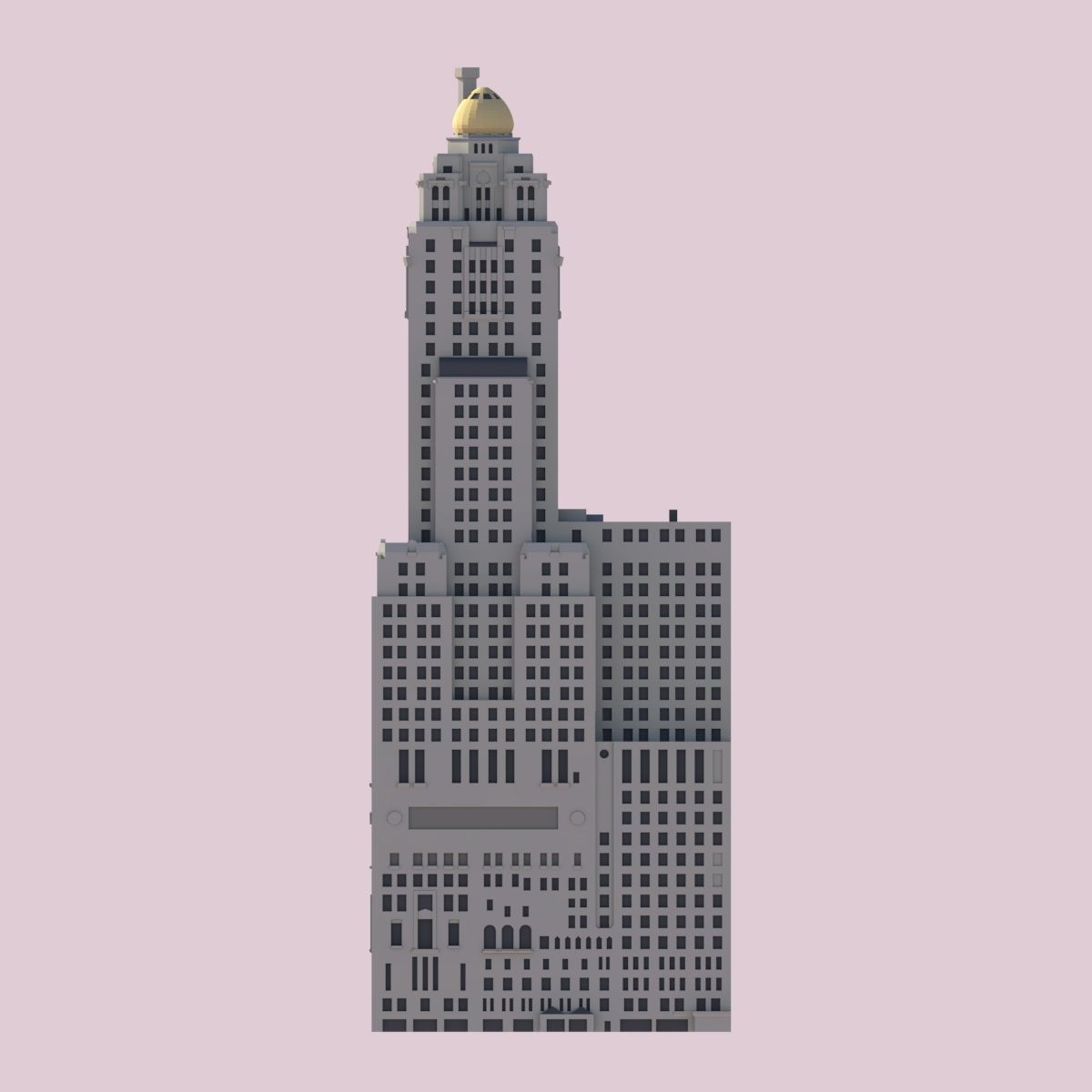 InterContinental Chicago 3D print model_2