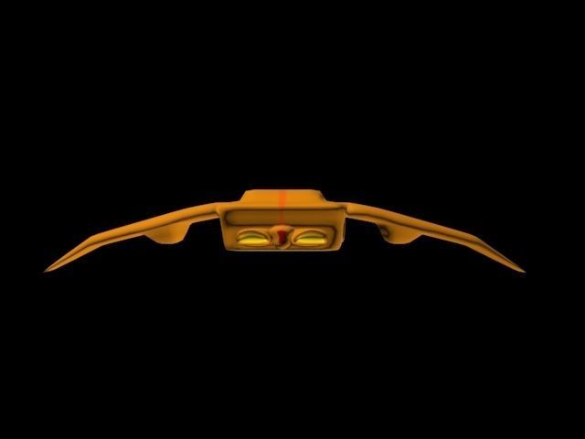 Phoenix Class Interceptor Low-poly 3D model_2