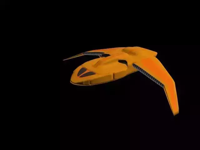 Phoenix Class Interceptor Low-poly 3D model